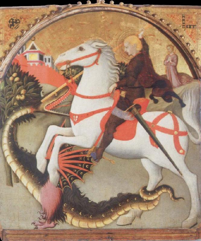 SANO di Pietro St.George and the Dragon Sweden oil painting art